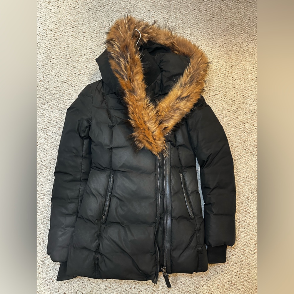 Mackage ADALI-F Down coat with natural fur Signature Collar women XS